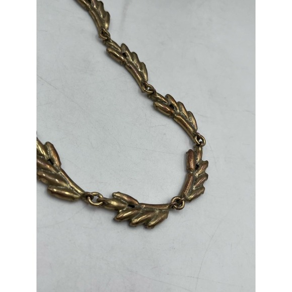 J. Crew Fan Feather Leaves Rhinestone Bling Collar Necklace‎ - Picture 14 of 14